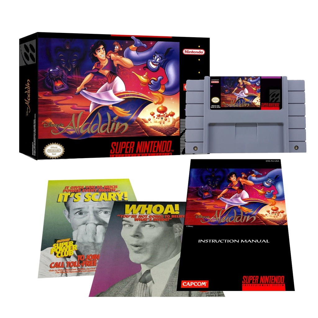 Jogo Aladdin com caixa e manual novo
