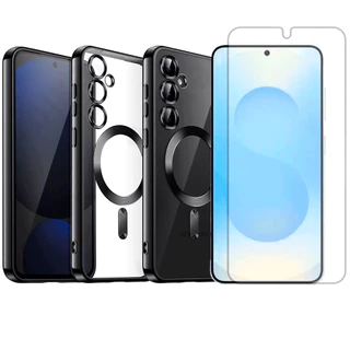 Capa Slim Magsafe Para Galaxy S25 Plus + Pelicula Hidrogel