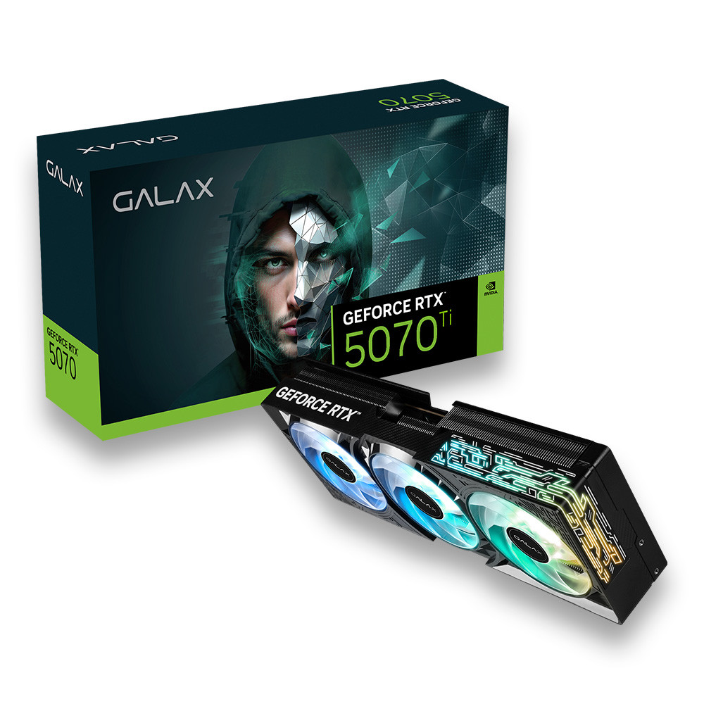 Placa De Vídeo RTX 5070 TI 16GB 1-CLICK OC 256BITS GDDR7 Galax - 57IZN6MDBBOC