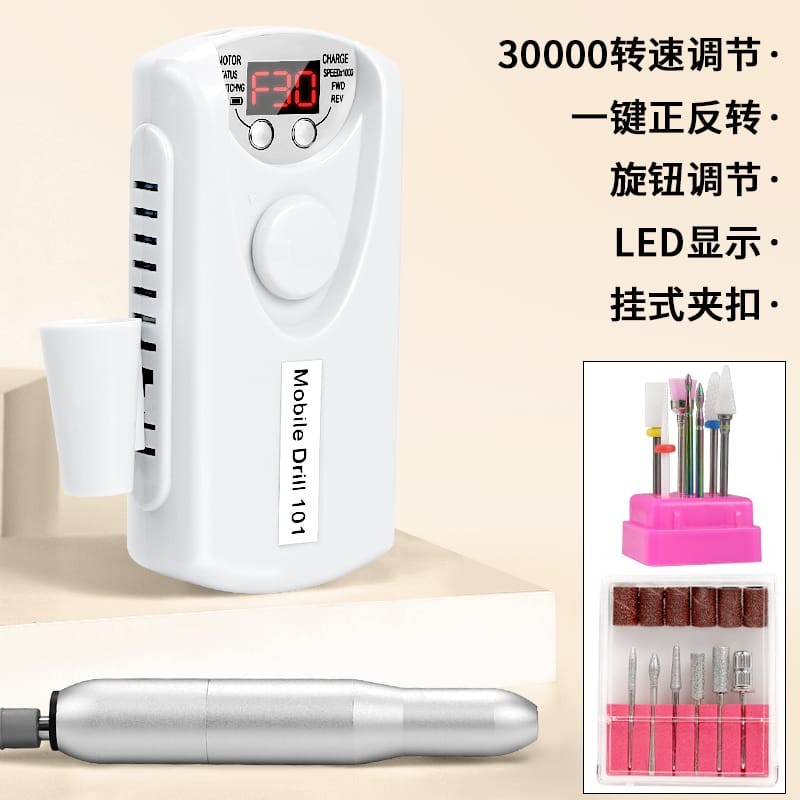 Motor Lixadeira Portátil 30.000 Rpm Bivolt De Unhas Elétrica Micro Profissional Sem fio