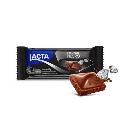 Barra de chocolate diamante Negro caixa com 20 unidades de 20g