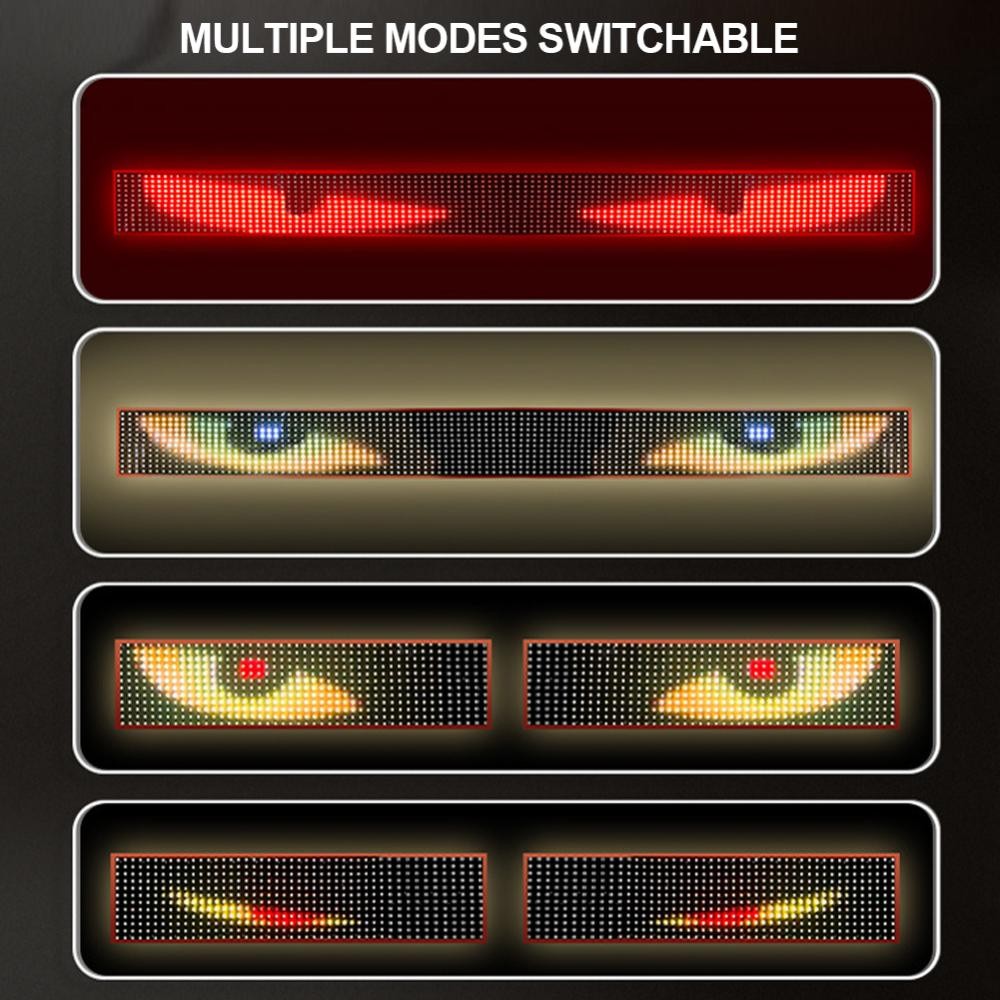 Devil Eye LED Truck Car Pixel Panel Light Remote Control Soft Foldable ...