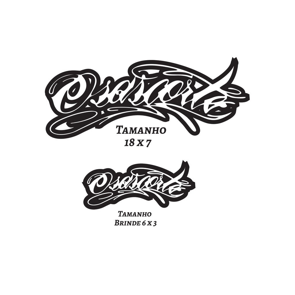 Adesivo Osascorte Para Viseira Capacete Moto Tanque Carro Caminhão - Celular - Escola - Moto - Notebook