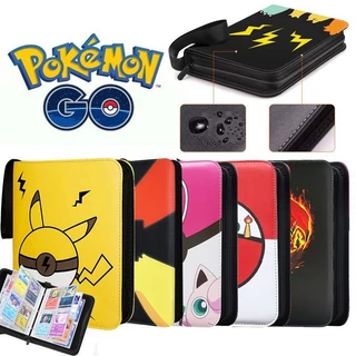 Cartão de livro de capacidade 400 com zíper Anime Pokemon EX GX coleção pasta de brinquedos para presentes ECPW
