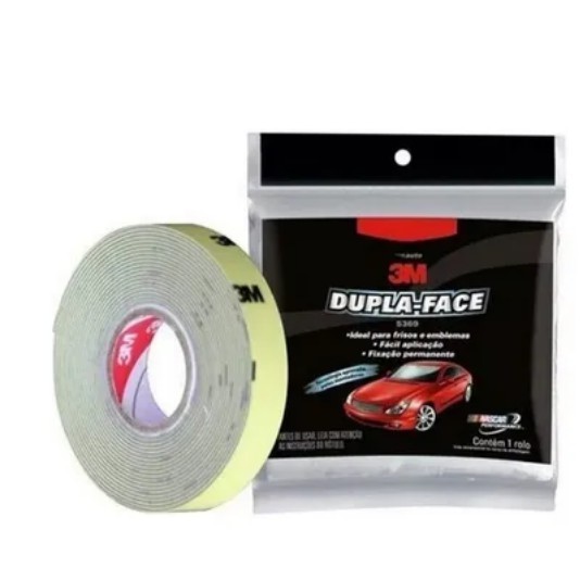Fita Dupla Face Profissional Extra Forte para carro - 12mm X 3m ...