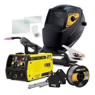 Inversor Mig soldagem eletrodo Tig 140A Bivolt 127/220V com rímel fio Tork Frame IRI8