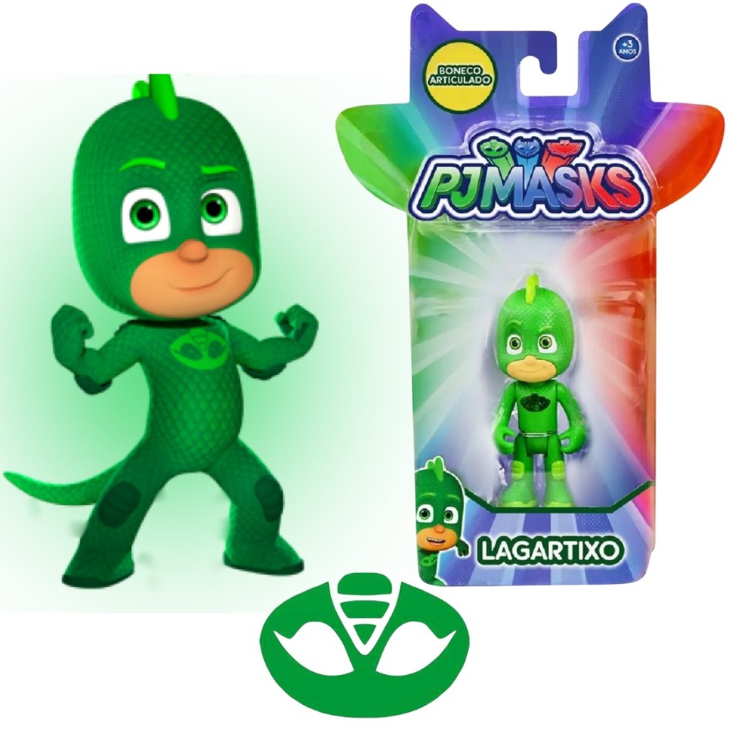 Boneco Lagartixo PJ Masks 15 cm | Shopee Brasil