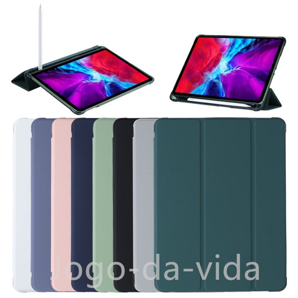 Capa capinha magnetico inteligente com slot de canetas compativel ipad 10 - 10.9pol（2022）A2696/A2757/A2777