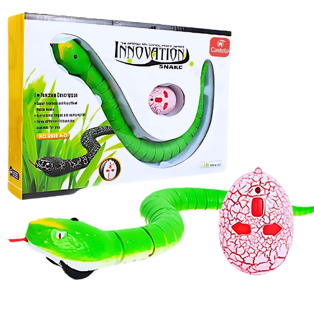 Brinquedo Cobra Controle Remoto Realista Infantil - Castela | Shopee Brasil
