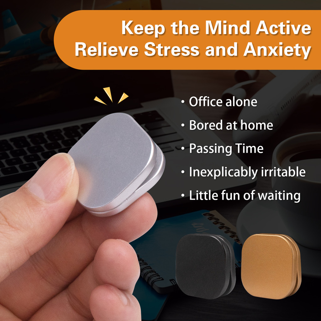 Slider Magnetico Metallico Anti-stress &ndash; Giocattolo Fidget Clicker Per Adulti &ndash; Regalo