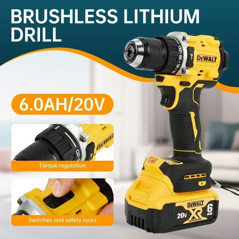 Kit DeWalt FlexVantage - Furadeira Martelo E Chave De Impacto 20V, 2 Baterias 6.0Ah