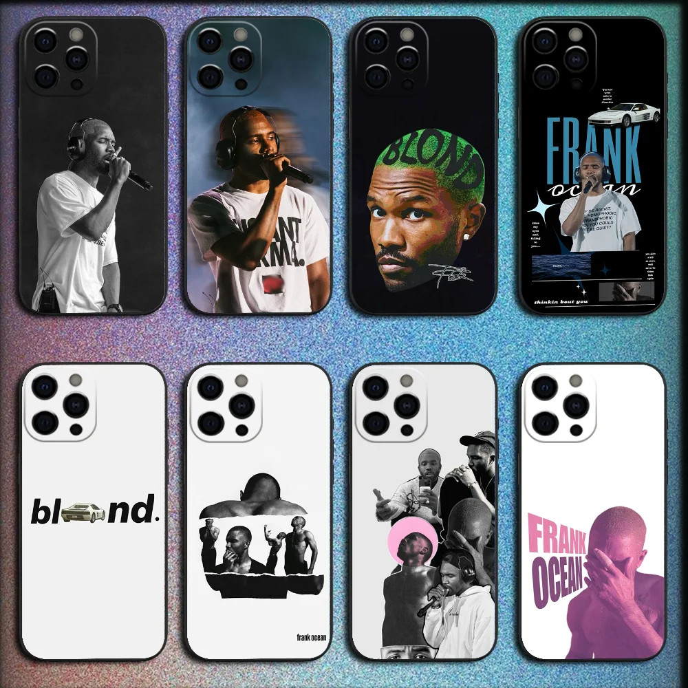 F-Frank Singer Ocean Phone Case Para iPhone 16,15,14,13,12,11 , Pro , X ,  XS , Max , XR , Plus , Mini Capa Preta Macia | Shopee Brasil