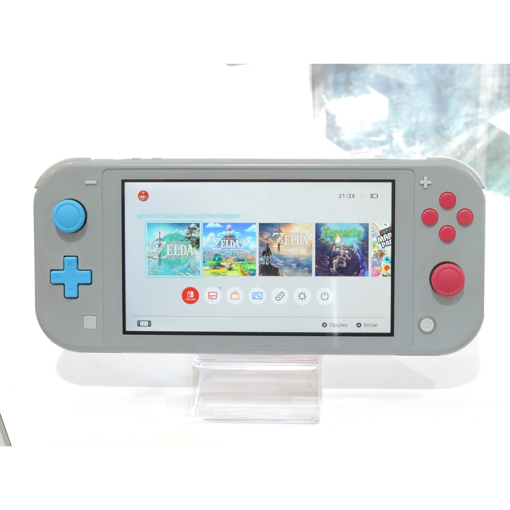 Nintendo Switch Lite 32gb Com Modship E Com Cartão De 256gb