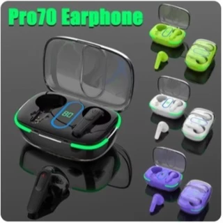 Fone De Ouvido Sem Fio PRO-70 Bluetooth 5.3 com Display Digital. - TX