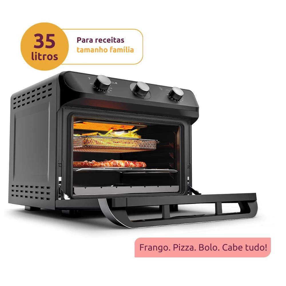 Fritadeira Elétrica Sem Óleo Fryer Air Forno Mueller 35 Litros MFB35G