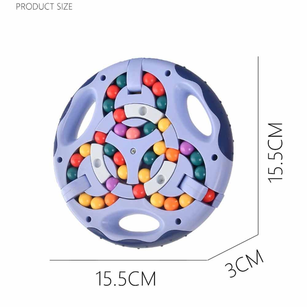 Puzzle Rotating Magic Bean Double sided Fingertip Magic Disk | Shopee ...