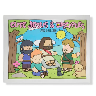 Livro De Colorir  Boogie Goods Cute Jesus & Disciples em Oferta na Shopee