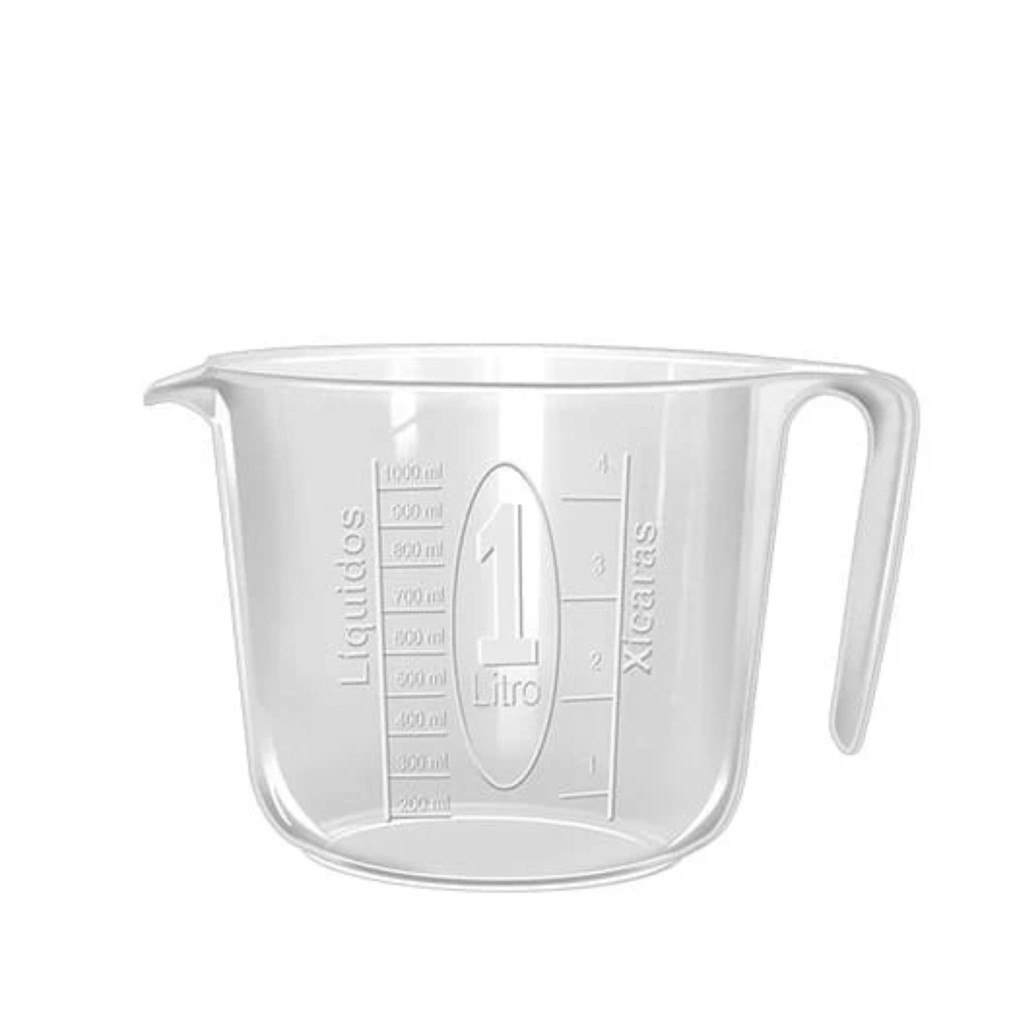 Jarra Medidora Graduada 1 Litro Transparente
