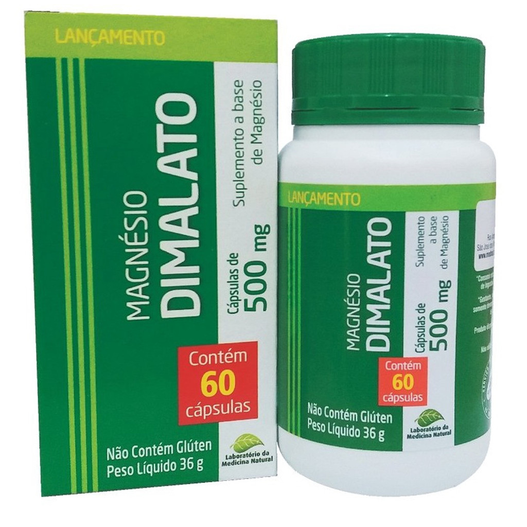 Magnésio Dimalato c/60 Cápsulas Medinal | Shopee Brasil