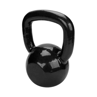 Kettlebell Peso Preto Emborrachado 10kg - Treinamento Funcional