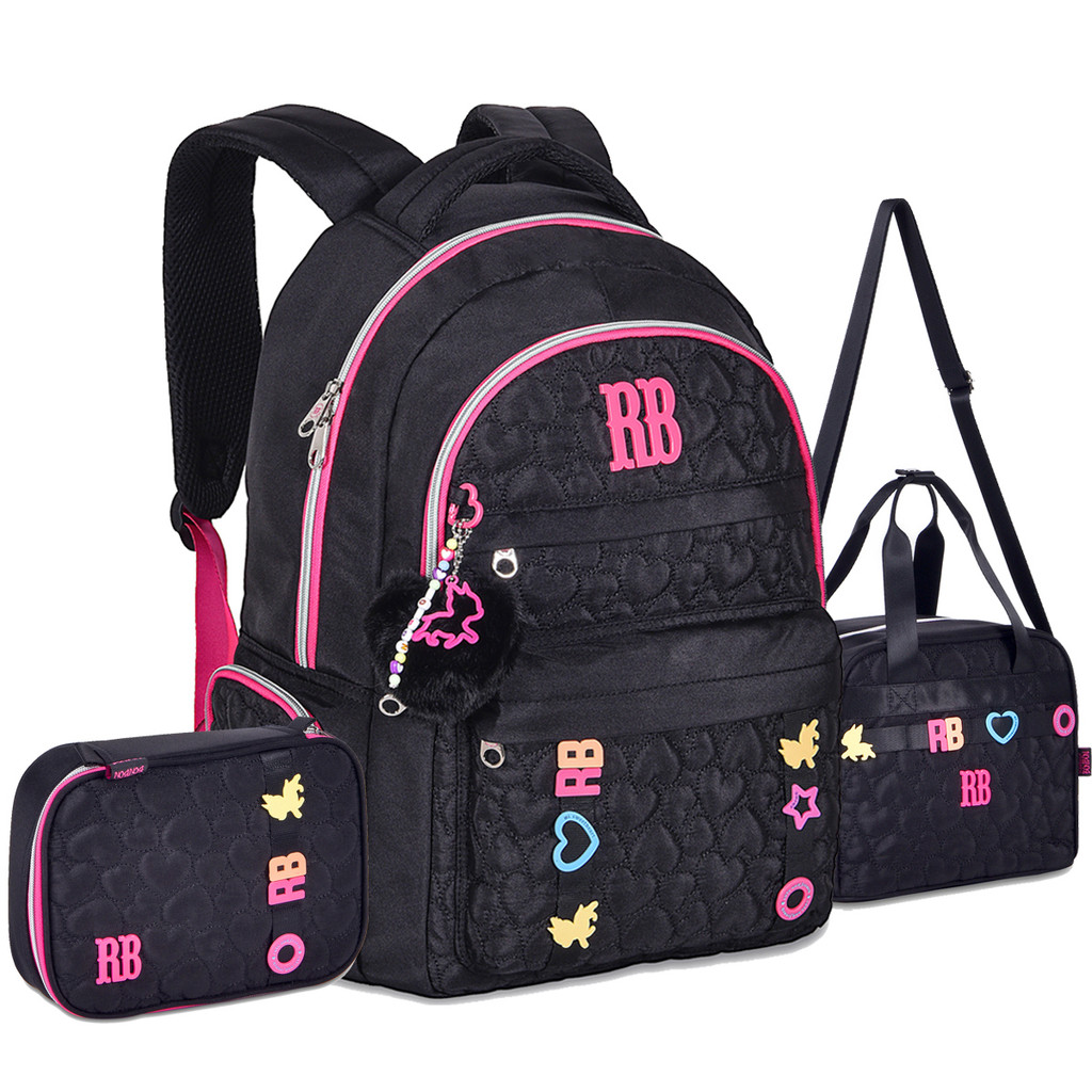 Kit Mochila Escolar Rebecca Bonbon RB + Lancheira + Estojo | Shopee Brasil