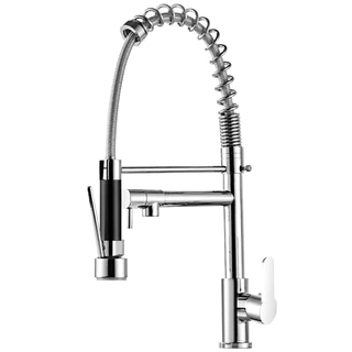 Torneira Cozinha Gourmet de Bancada Monocomando Cromado Com Spray Flexível Misturador！