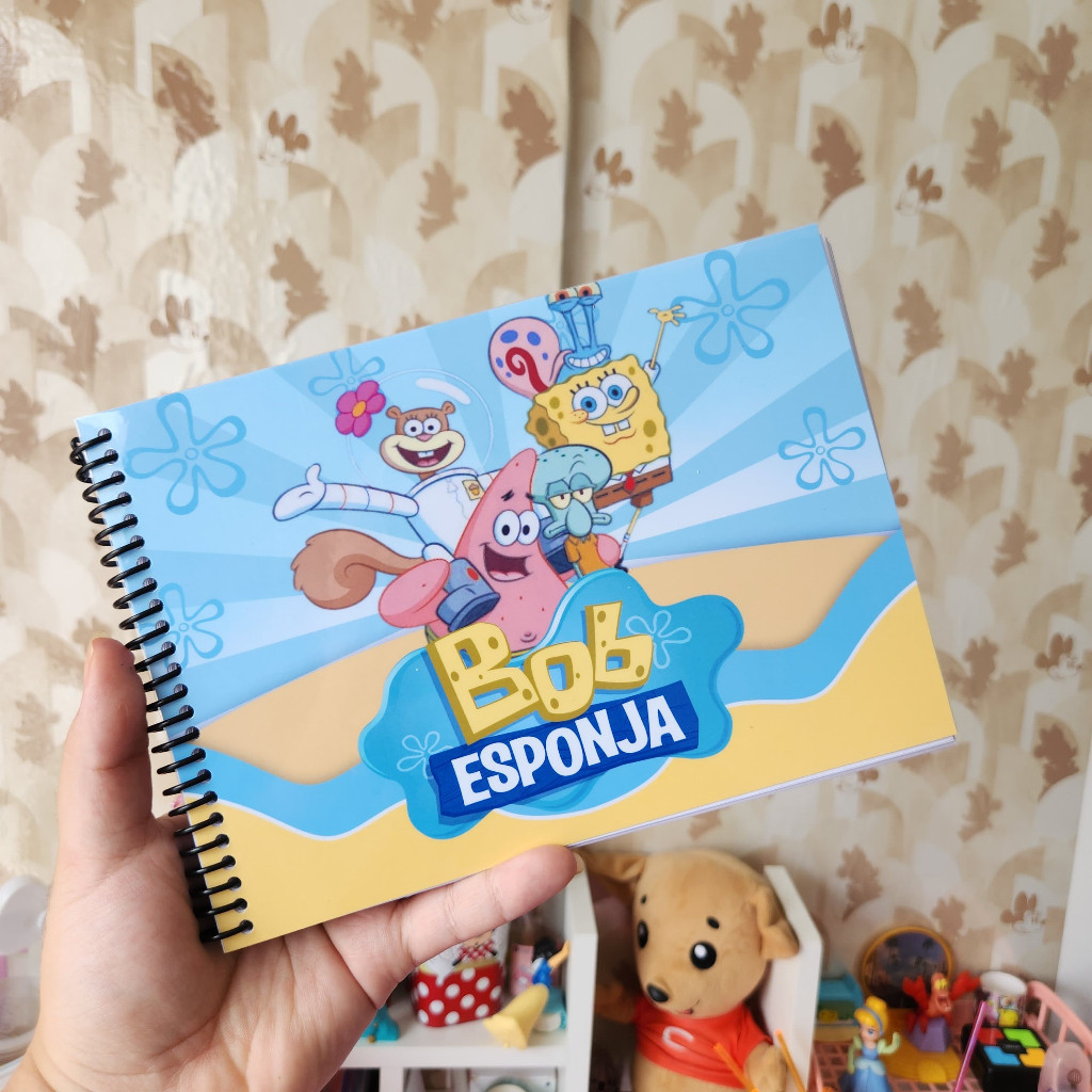 Livro de Colorir Bob Esponja 52 Desenhos 120gr A5 - Estilo Bobbie Goods ...