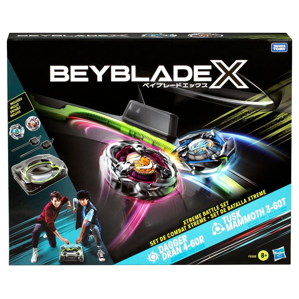 Beyblade X Kit Arena Beystadium Batalha Extrema Com 2 Piões e 2