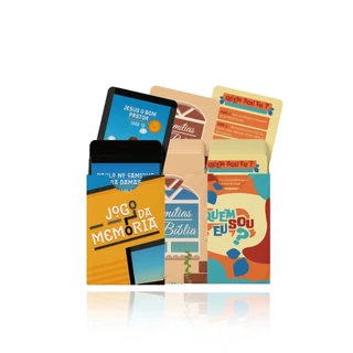 Kit 3 Jogos Bíblicos de Cartas | Unindo a Família atraves da Diversão