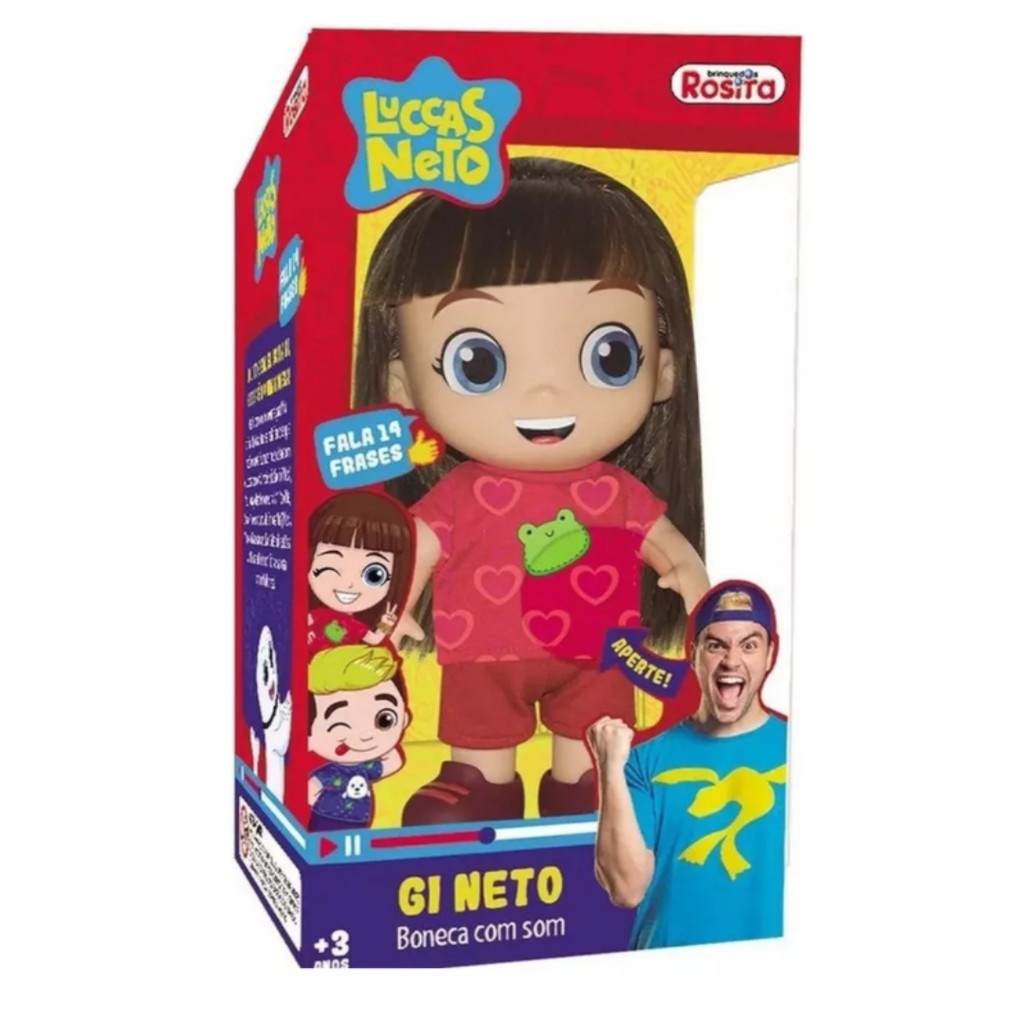 BONECA GI NETO LUCCAS NETO | Shopee Brasil