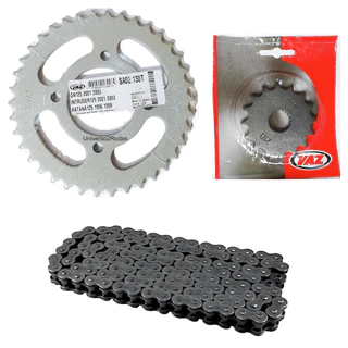 Kit Transmissão 38/16 Suzuki Intruder 125, YES 125, GN 125, Alta Performance - VAZ / Duas Almas