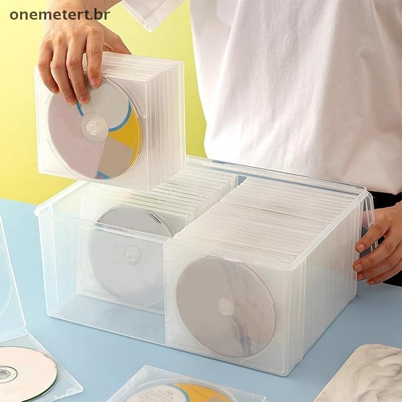OO Caixa De Armazenamento De CD Transparente E À Prova De Poeira ...