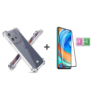 Capa Capinha Motorola G15 Anti Impacto Transparente + película Vrido 3D / 9D