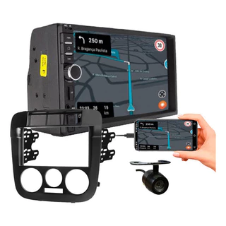 KIT CENTRAL MULTIMIDIA MP5 7 POL CÂMERA DE RÉ GOL G4 PARATI G4 SAVEIRO G4