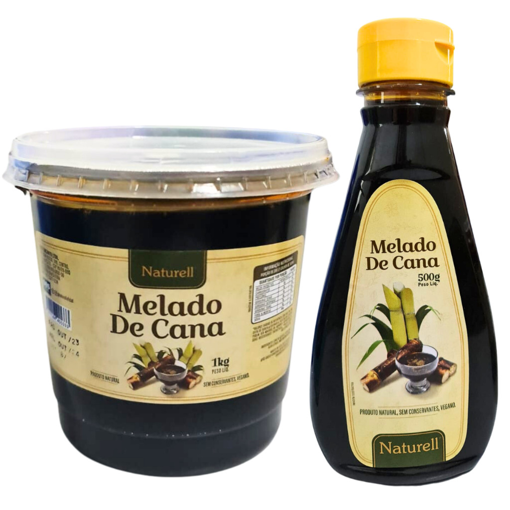 Melado de Cana Puro Vegano Naturell 1Kg | Shopee Brasil