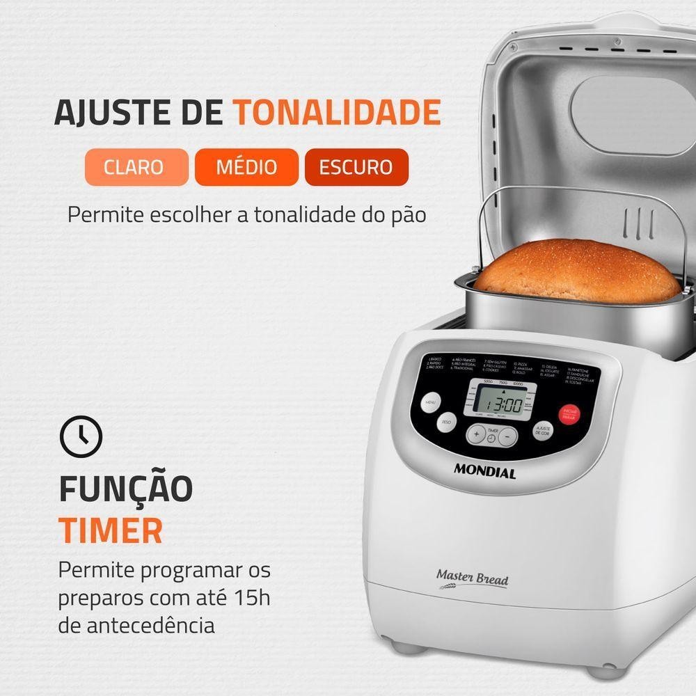 Panificadora Automática Mondial Master Bread 220V - 3