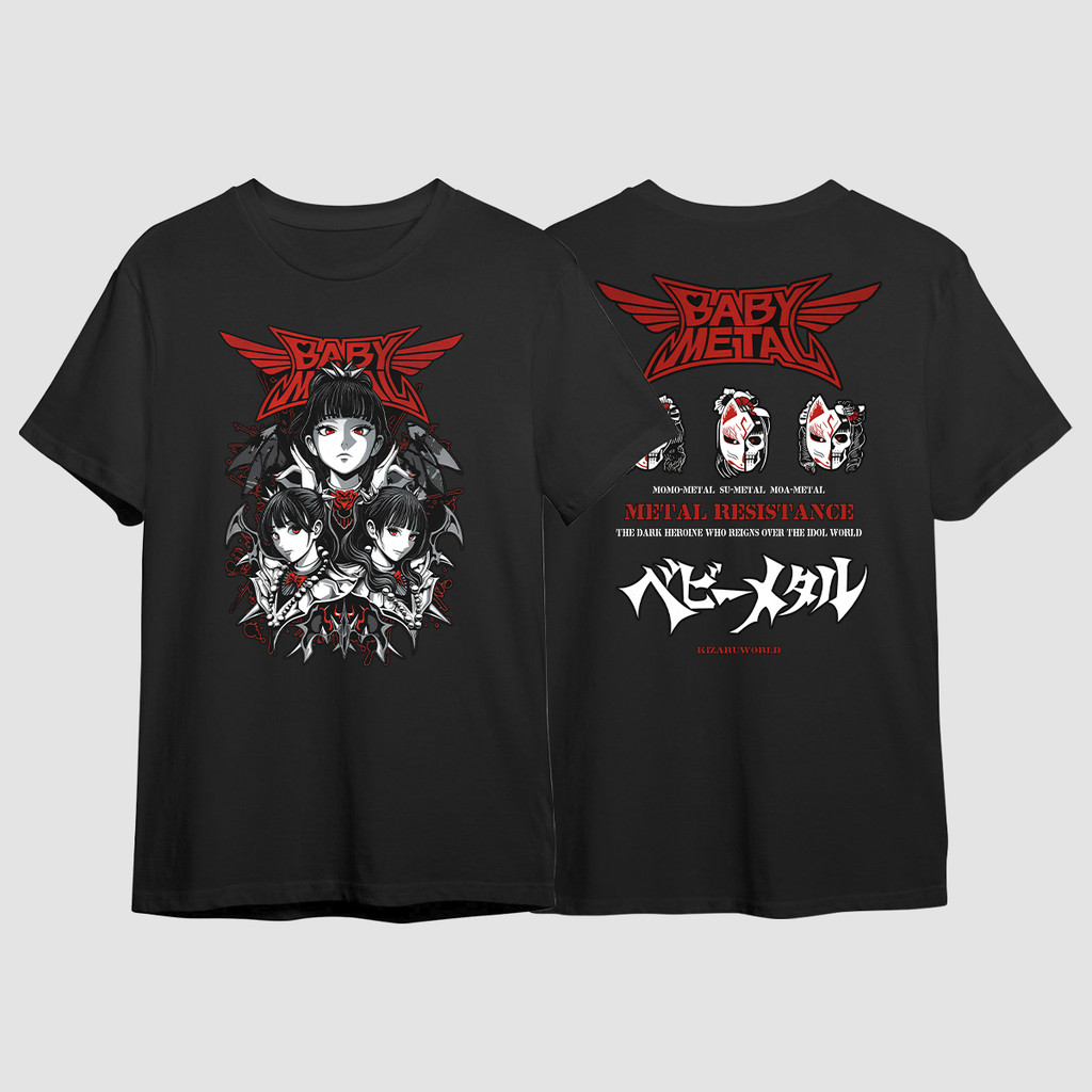 Camiseta Babymetal Show Brasil Word Tour Resistance Japonesas