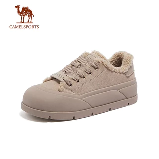 CAMEL SPORTS Botas De Neve Quentes E Elegantes , Sapatos De Algodão Grosso , Versáteis Tênis De Veludo