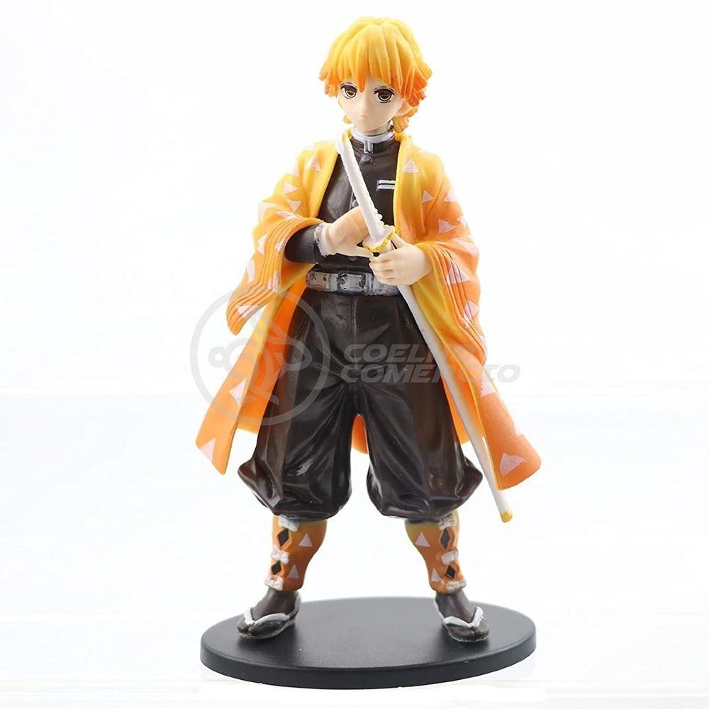 Action Figure Zenitsu Agatsuma Raio Demon Slayer 14cm Shopee Brasil