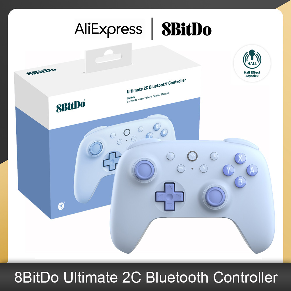 8BitDo Ultimate 2C Controlador Bluetooth Gamepad Sem Fio Com Efeito
