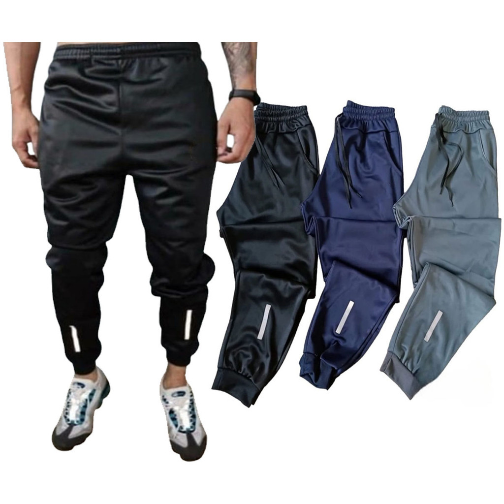 Calça Jogger Chimpa Masculina Flanelada Com Refletivo KIT-COM 3 PEÇAS