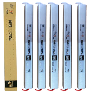 Kit 5 Fonte Driver Slim 12V 4A 48W Bivolt 127v 220v Para Perfil Fita De Led Avant em Oferta na Shopee