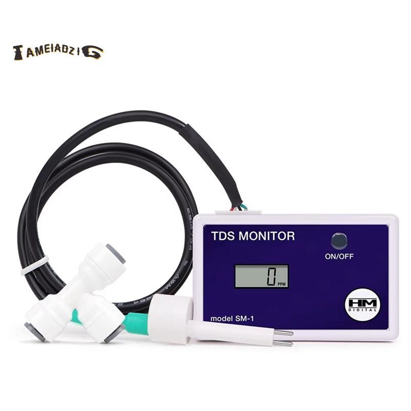 Testador TDS LCD On-Line Medidor De Qualidade Da Água 0-9990PPM Detecção De Monitor Teste De Saída De Entrada Para Labor