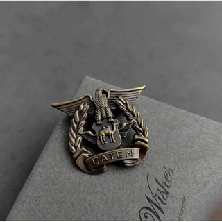 Broche De Águia Com Asas De Metal Vintage Crachá Masculino Lapela Terno Joias