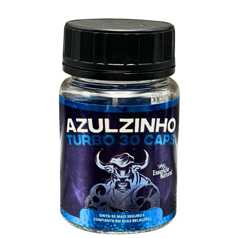 Azulzinho Turbo 30 caps - Suplemento Masculino Potente e Eficaz ...