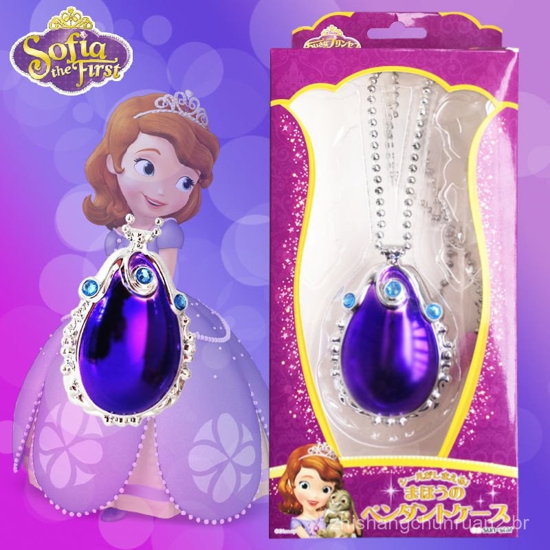 Sofia Colar de Amuleto Roxo Princesa Sofia Colar Frozen Colar de Garota ...