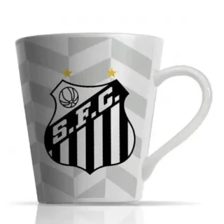 CANECA DO SANTOS PORCELANA 290 ML CAFÉ LICENCIADO ÁGUA