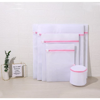 Kit com 5 Sacos De Lavar Roupas Protetor De Roupa Íntima Lingerie Tamanho Grande em Oferta na Shopee