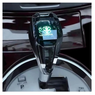 Cristal Do Botão De Mudança De Marcha De Toyota Com Luz Led Corolla RAV4 Vios YARIS Sienna Previa