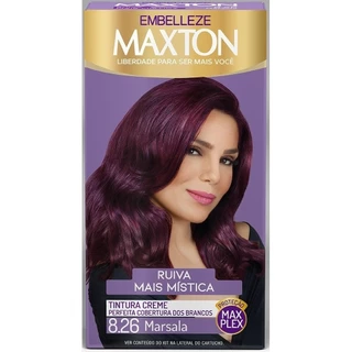 Tintura Maxton Kit Pratico 8.26 Marsala em Oferta na Shopee